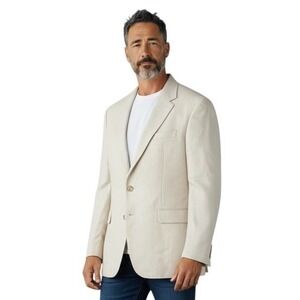 Ralph Lauren Men's Beige Silk Wool Blend Sport Coat Blazer 42R